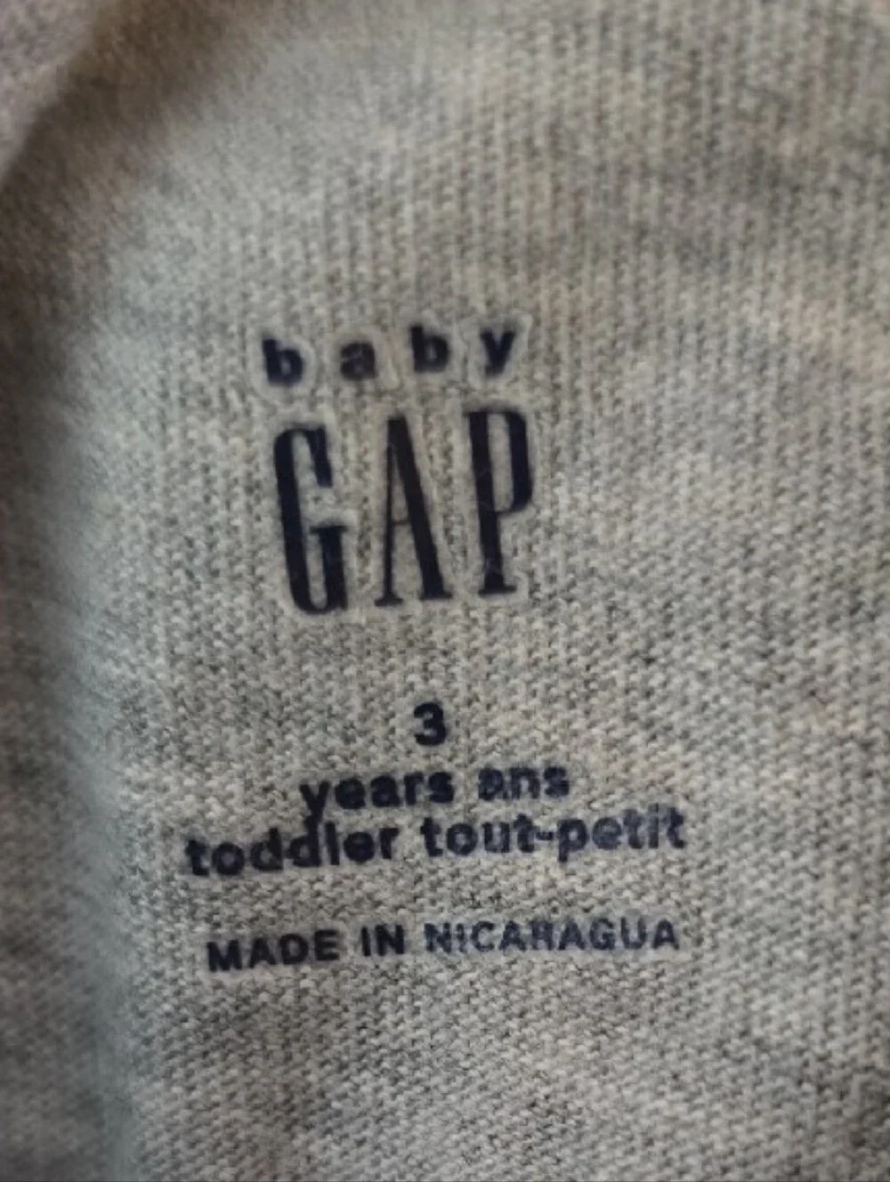 GAP Gray Cotton Tee with Green Dinosaur and Red 'RAWR!' Graphic